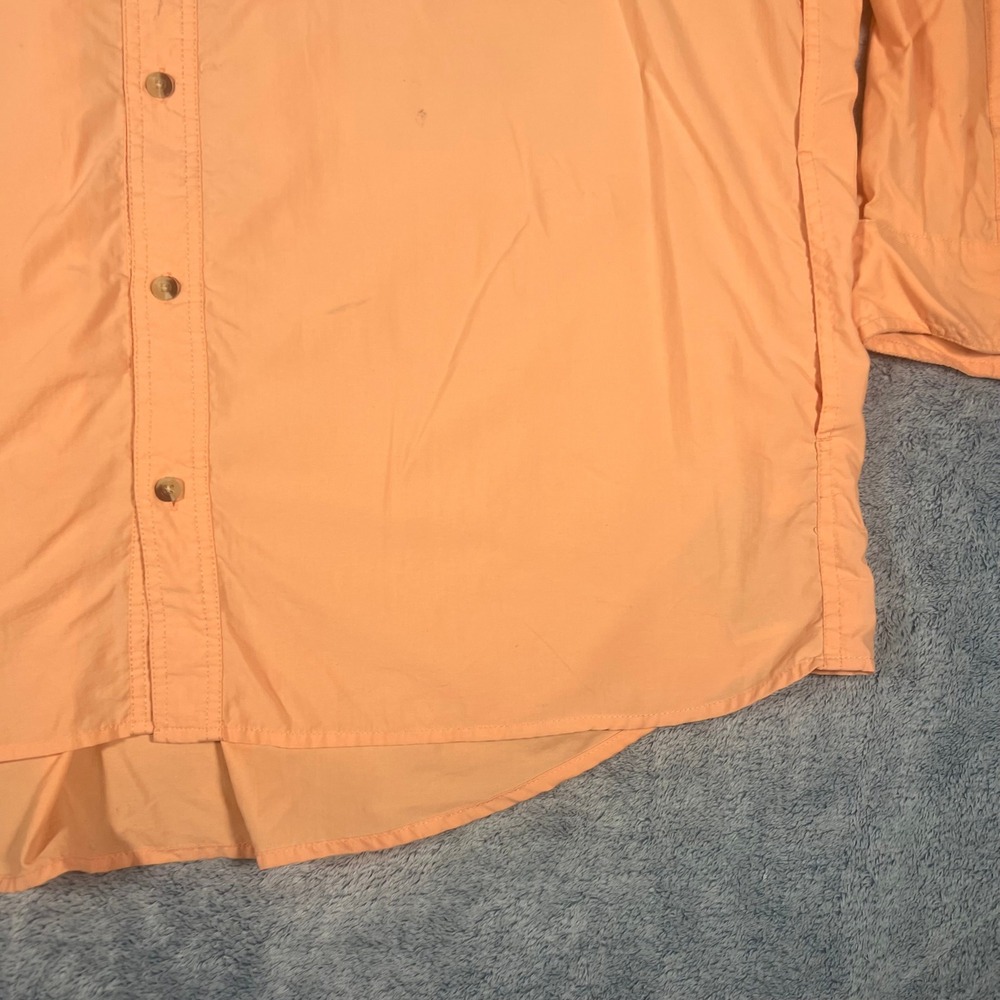 World Wide Sportsman Mens 3XL Fishing Shirt Peach Nylon Vented Long Sleeve - Picture 6 of 16